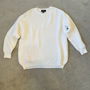 Forever 21 Cream Crewneck Sweater